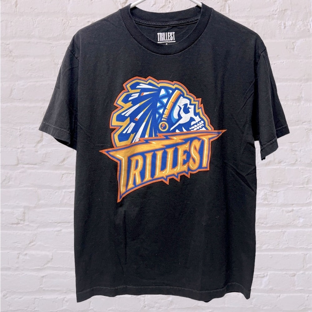 Trillest Native American Chief Warriors Skull Graphic Tee Shirt #35 M unisex